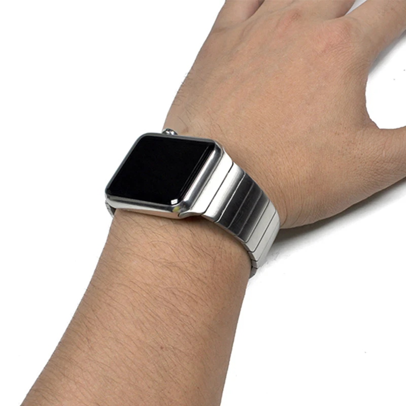 Stainless Steel Strap For Apple Watch Band 44mm 40mm Man Metal Butterfly Link Bracelet For Iwatch Series 6 SE 5 4 3 2 42mm 38mm