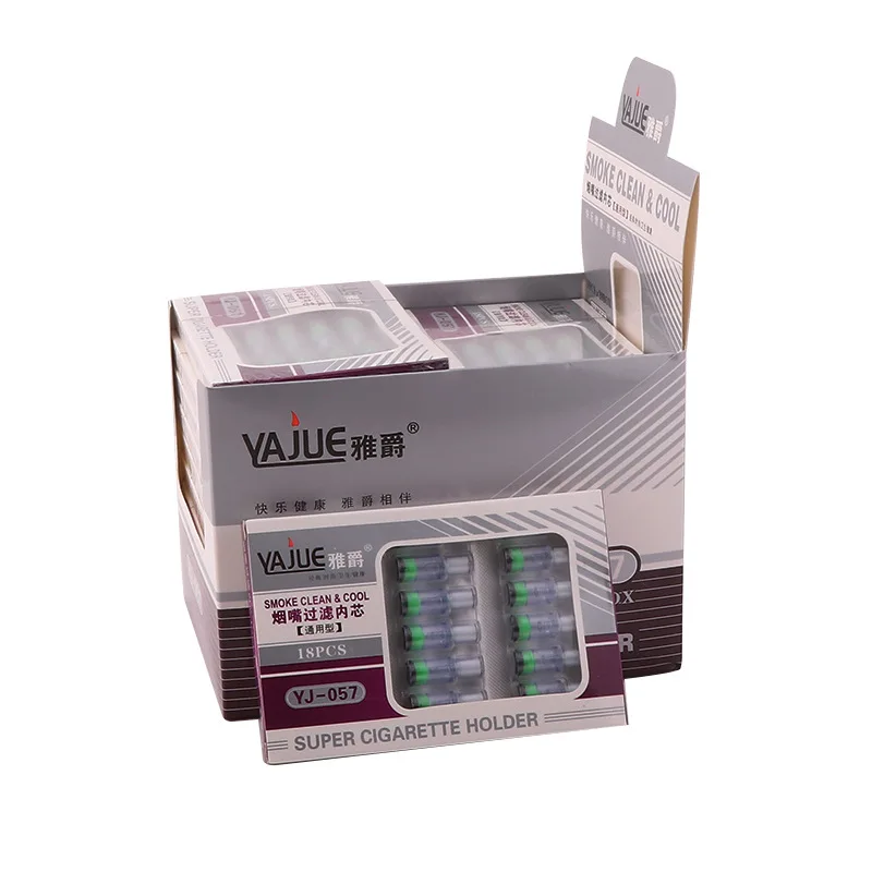 

Manufacturers Smoking Direct Selling Universal Cigarette Holder jue you JY-057 yan xin Cigarette Holder 18 Sticks Filter Core