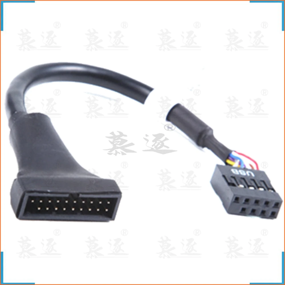 

Новый переходник для разъема материнской платы USB 2,0 9-контактный переходник с женской на материнскую плату USB 3,0 20-контактный переходник с USB 2,0 на 3,0 Удлинительный кабель