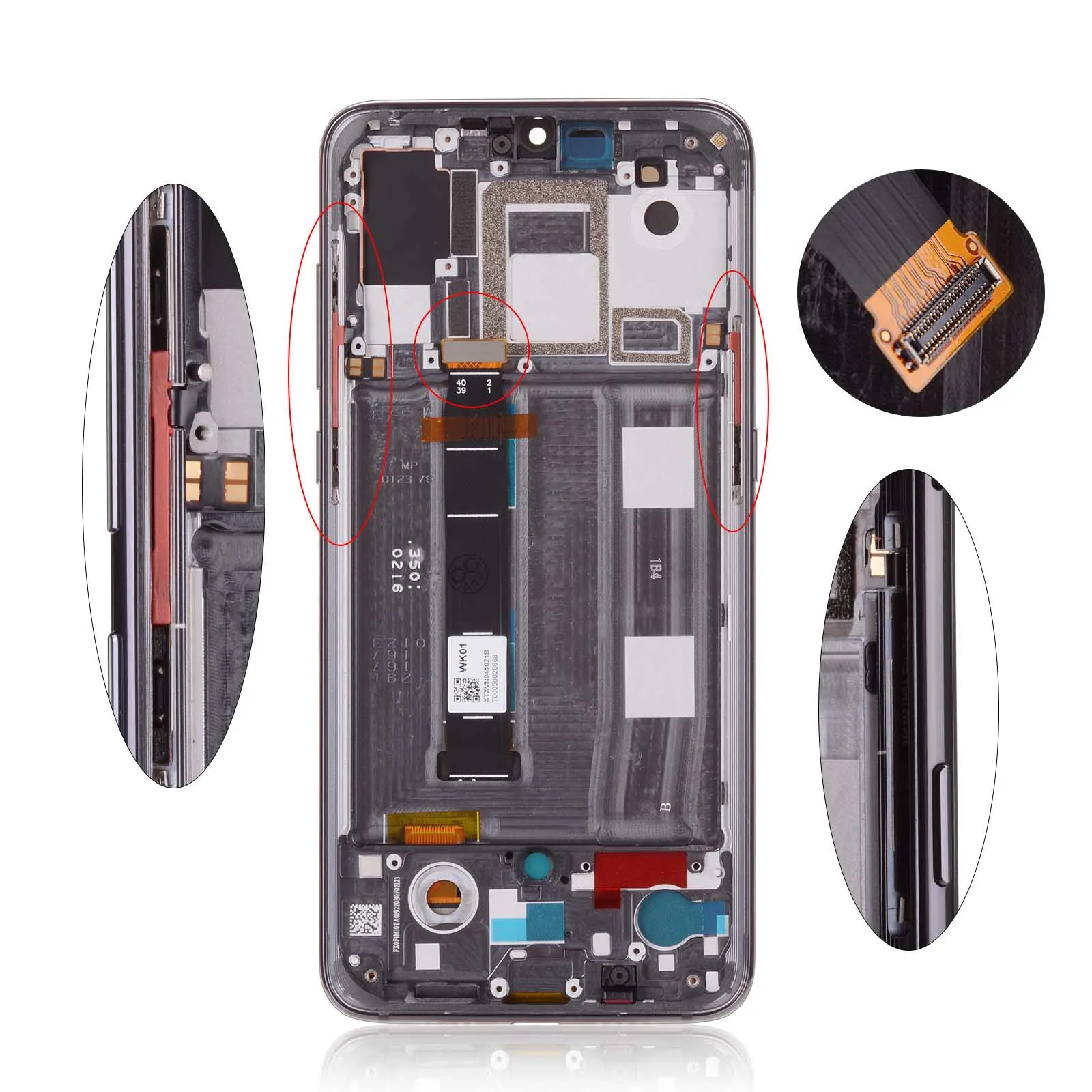 Активно-матричные осид, ЖК-дисплей для Xiaomi Mi 9 Дисплей Сенсорный экран с рамкой для Xiaomi Mi 9 ЖК-дисплей Дисплей MI9 Экран Замена
