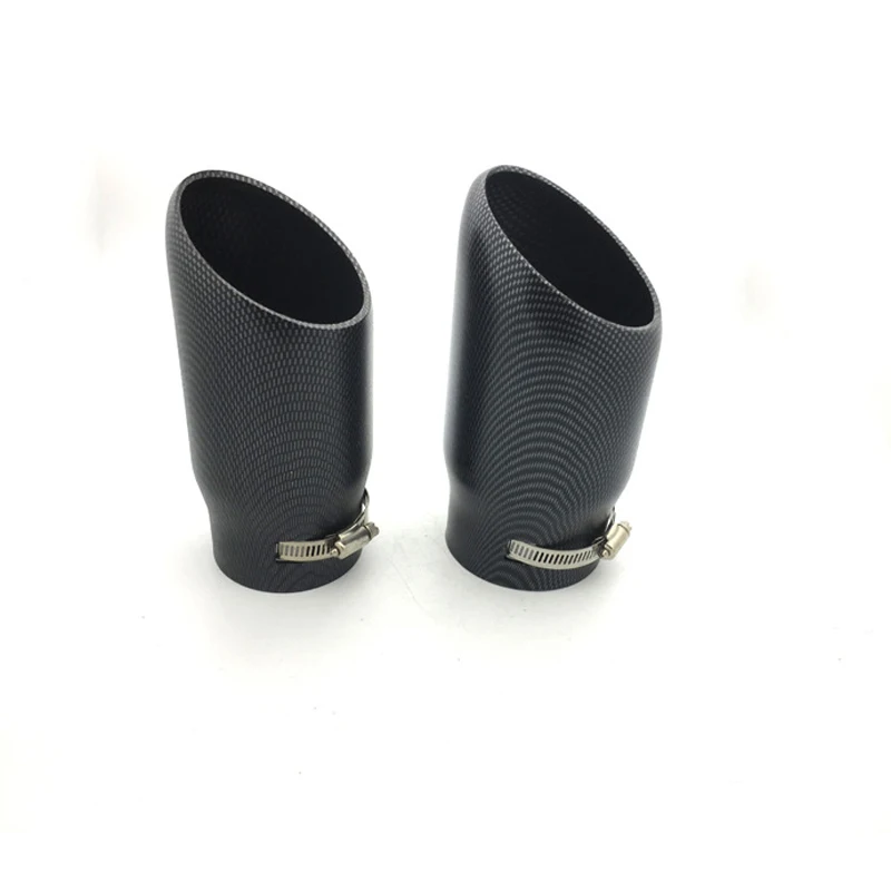 

81-89mm Sound Muffler Carbon Fiber Car Modified Exhaust Pipe Rear Tip Tail Throat Universal auto accessories automobiles