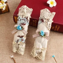 2 шт. декоративные дверные аксессуары для холодильника, чехлы на ручки с цветочным рисунком, домашняя кухонная кружевная противоскользящая Защитная пленка с вышивкой для духовки