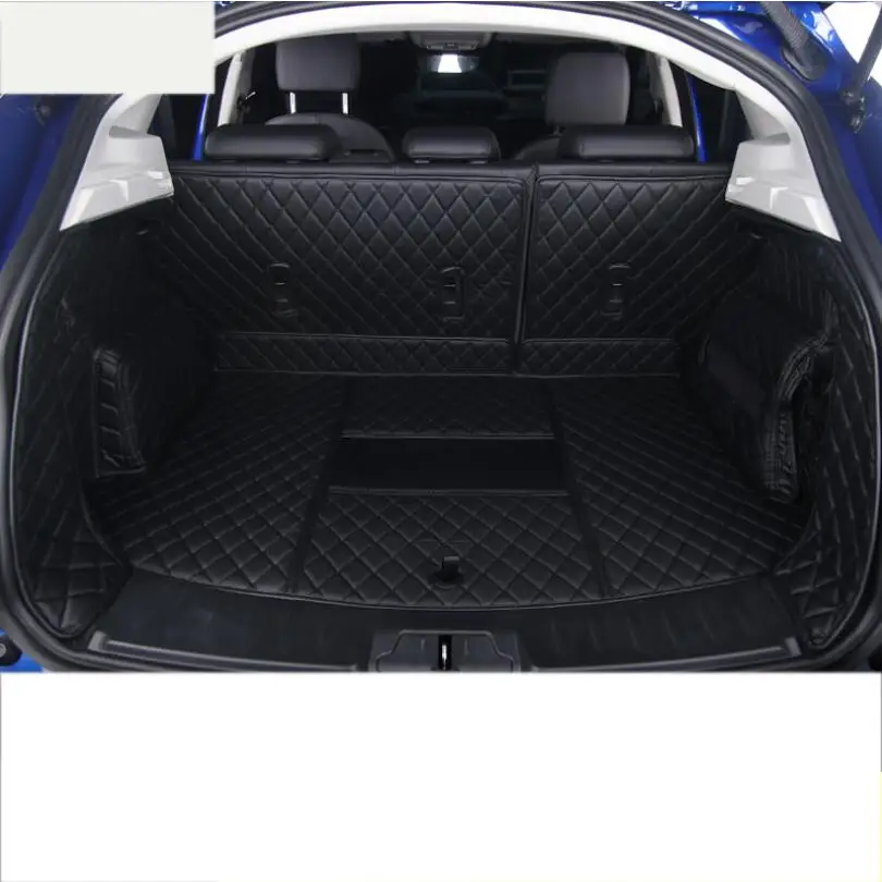 

for jaguar e-pace leather car trunk mat cargo liner 2017 2018 2019 rug carpet accessories styling wearable durable