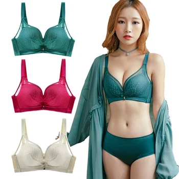 

Genuine New Style Non-Steel Ring Lace Bra Push-up Push up Adjustable GIRL'S Seemless Underwear Suit Bra Bra