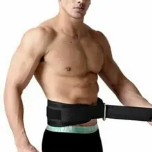Режим тяжелой Пояс Фитнес Шварц де поддержка талии черный и синий