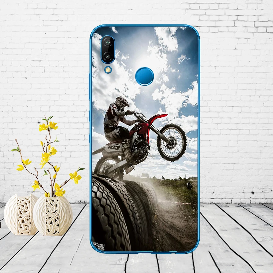 49DD moto cross dirtbikes Мягкий силиконовый чехол для Huawei P9 P10 P20 P30 Lite mate 10 20 PRO lite p smart чехол - Цвет: 7