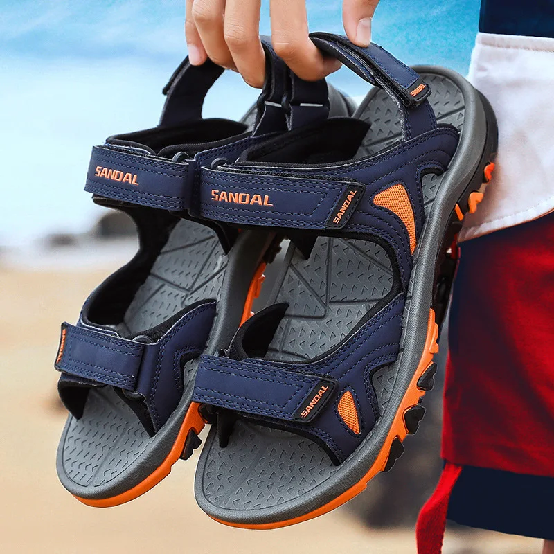 

Spring New Style Casual Sandals Sports Outdoor Men Sandals Summer Fashion Velcro Sports Slipper Men's