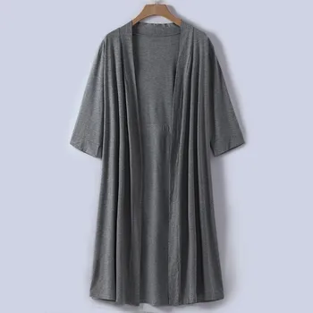

robe sets sleepwear Women's 4/3 Sleeve V-neck Lightweight With Belt Long Robe Bathrobe Sleepwear peignoir