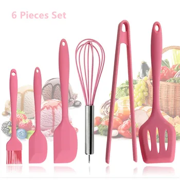 

5-13PCS Silicone Cooking Tools Kitchen Utensils Set Accessories With Storage Box Tong Spatula with Wood Handle Nonstick Cookware