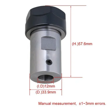 

ER20 Collet Chuck Motor Shaft Spindle Extension Rod Holder 40CR CNC Milling