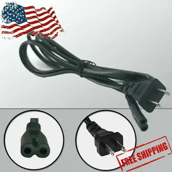 

1pc Replacement US Style 2-prong Connection OEM AC Power Cord Spare Cable For Original Playstation PS2 PS3 PS4 Slim / Super Slim