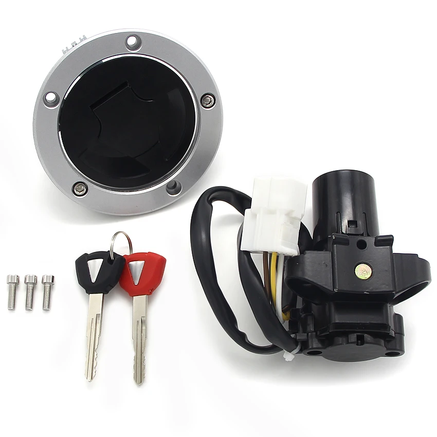 

Motorcycle Fuel Gas Ignition Switch Lock With Key Kit For Kawasaki ZX1400 ER650 ER6N 27005-0561 51049-0715 27005-0568 27005-0552