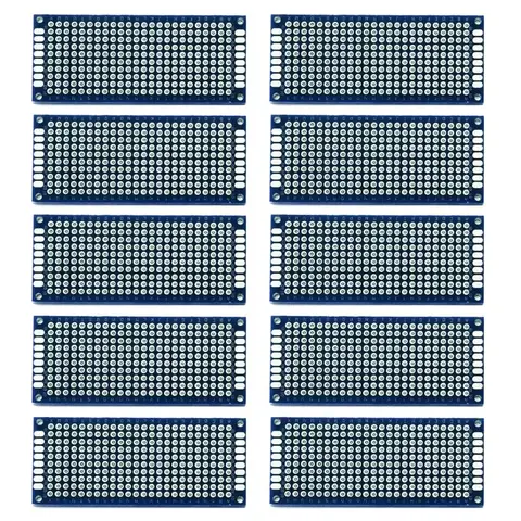 3x7cm Universal PCB Printed Circuit Board Double Sides DIY Soldering