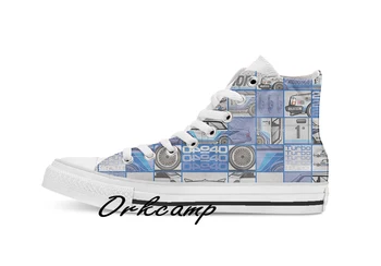 

Volvo 240 242 Turbo Group A Homologation Race Car Custom Casual High Top lace-up Canvas shoes sneakers Drop shipping