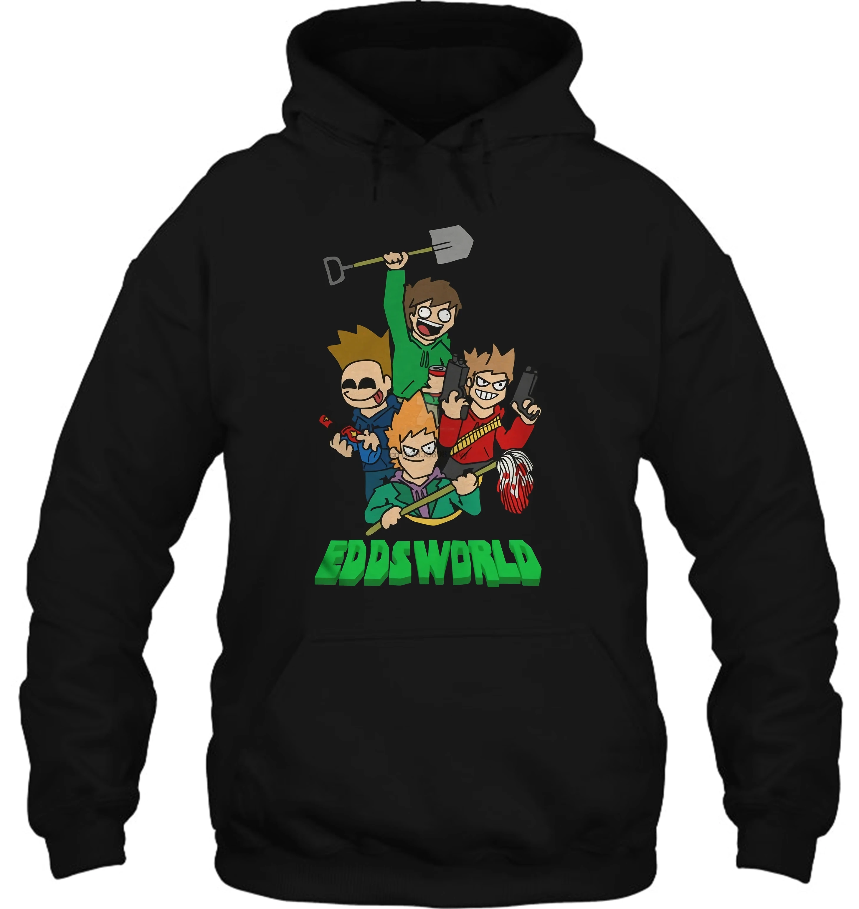 Мужская толстовка Eddsworld хипстер Kpop большого размера забавная женская уличная одежда
