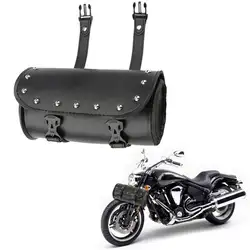 Универсальная мотоциклетная сумка из синтетической кожи черный круглый чехол для вилок для мотоцикла X7JF