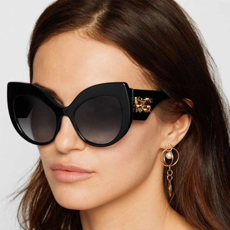 Eastway новые сексуальные роскошные винтажные Брендовые женские солнцезащитные очки кошачий глаз с алмазной оправой, роскошные модные солнцезащитные очки Oculos De Sol