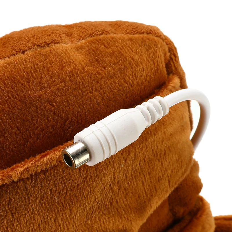 Теплые перчатки с USB подогревом, теплые перчатки для пары с героями мультфильмов, перчатки без пальцев, плюшевая подкладка, милый тост, форма, новогодние подарки на Рождество
