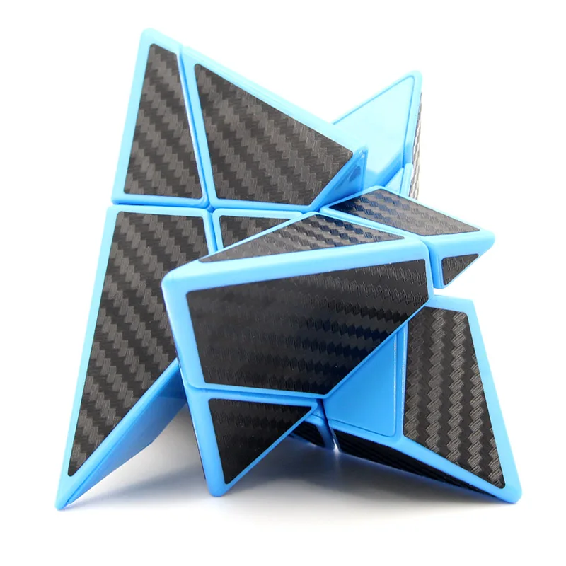 LeFun Ghost 3x3x3 Pyraminxeds магический куб 3x3 Пирамида углеродное волокно наклейка Скорость твисти головоломки обучающие игрушки