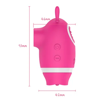 OLO 5 Frequency 3 Ways Use Silicone Deer Shape Nipple Sucking Vibrator Female Masturbator Clitoris Stimulator Sex Toy for Women 6