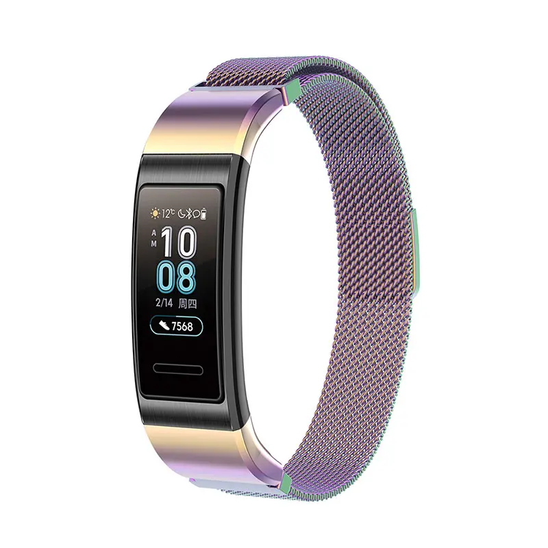 Металлический ремешок из нержавеющей стали для huawei Band 3 Band 3 Pro - Цвет: Multi Color