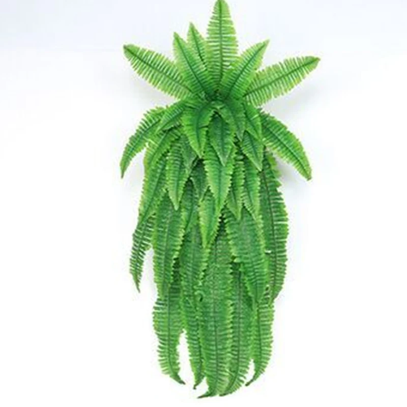 Artificial Fern Grass Green Big Leaf Plant Persian Family Garden Wedding Decoration | Дом и сад