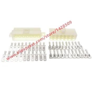 

5 Sets 21 Pin Automotive Connector Female Male Car Cable Plug