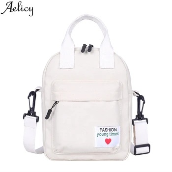 

Aelicy Casual Handbag Women Brand Luxury 2019 Multifunctional Canvas Handbag Small Zipper Womens Messenger Bags Shoulder Small