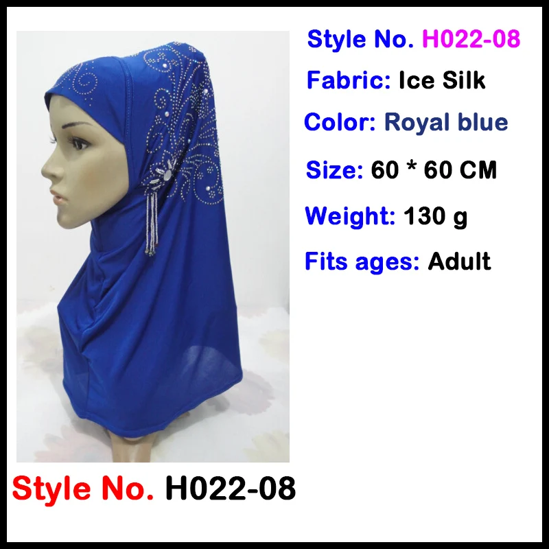 womens headscarf Мусульманский женский хиджаб Джерси Амира мгновенные шапки Малайзийский головной платок капот crinkle khimar головной шарф шапка Исламская одежда Новинка - Цвет: womens headscarf