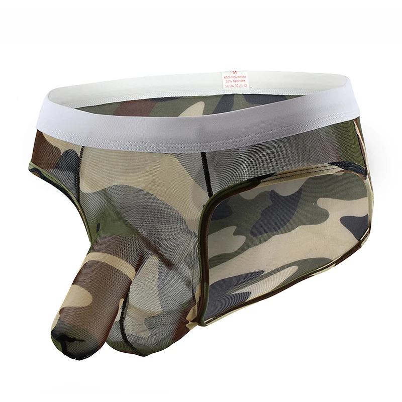

Mne's Print Underwear Briefs Male Elephant Nose Exotic Underpants Low-rise Bulge U Pouch Underwear Breathable Trunks