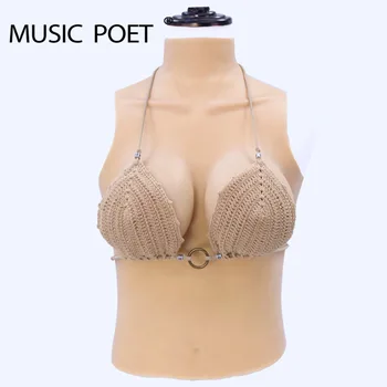 

MUSIC POET Mastectomy Breast No Oil Crossdresser Silicone Breast Fake Boobs Bust Tits For Drag Queen Sissy Anime Cos