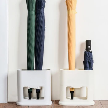 

Umbrella Stand Rack Umbrella Draining Stand Umbrella Draining Can Storage Holder Shelf for Home Office Entryway 4 Holes