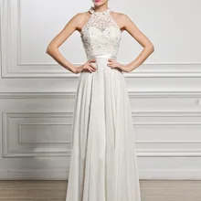 Европа и Америка осень и зима стиль высокого класса поздние официальные платья алиэкспресс Лидер продаж без рукавов Холтер свадебное платье