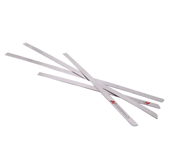 Car styling stainless steel door body trim stick strip molding 4pcs for Dodge Journey 2009