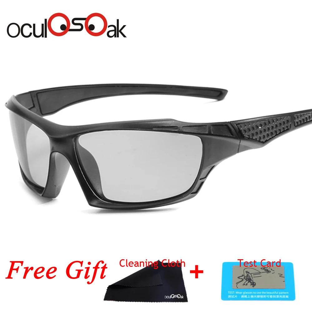 

Photochromic Sunglasses Men Driving Polarized Sun Glasses Chameleon Driver Safety Night Vision Goggles Glasses UV400