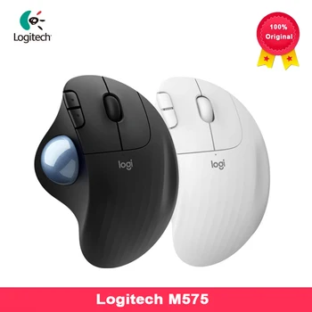 Logitech M575 ERGO Trackingball Mouse 5 Buttons 2000DPI 2.4HZ Wireless Comfortable Mice w/low Energy Technology for Office Home 1