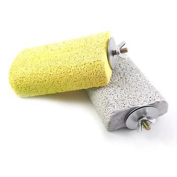 

Practical 2Pcs Lava Ledge Birds Rats Chinchillas Teeth Grinding Lava Block for Rabbits Hamsters and Parrots