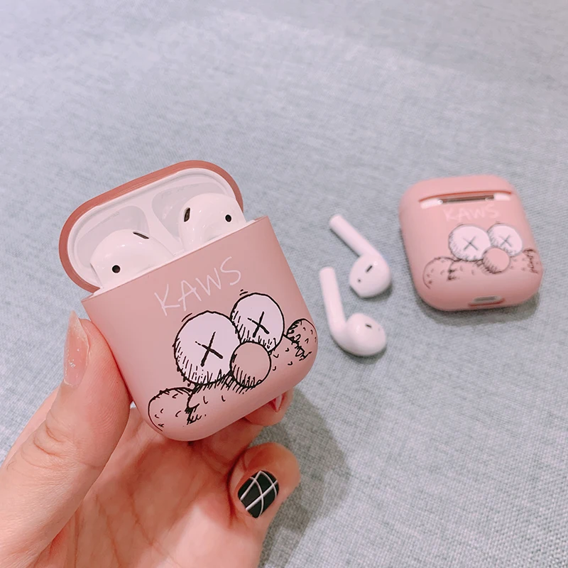 GOOYIYO-для Airpods 1 2 Чехол мультяшный наушник наушники зарядная коробка ТПУ мягкий