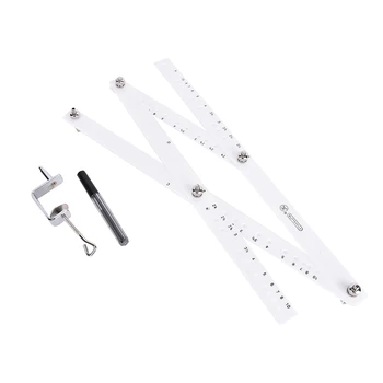 

34cm Scale Drawing Ruler Artist Pantograph Folding Ruler Reducer Enlarger Tool Art Craft For Office School Supplies