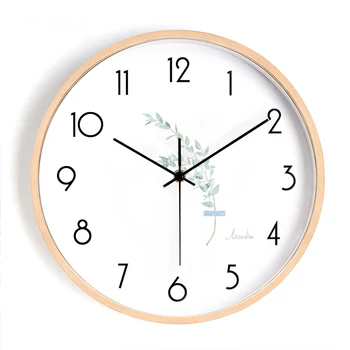 

Creative Modern Wall Clock Wood Kitchen Living Room Wall Watches Home Decor Silent Bedroom Relogio De Parede Gift Ideas FZ725