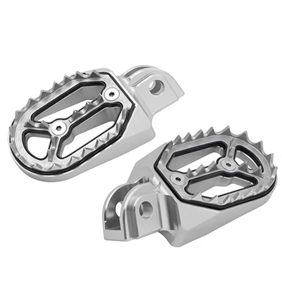 JAER Подножка для ног подножки опоры для ног для езды на велосипеде для KTM 65 85 125 150 250 350 450 530 SX SXF EXC excf XCW - Цвет: Серебристый