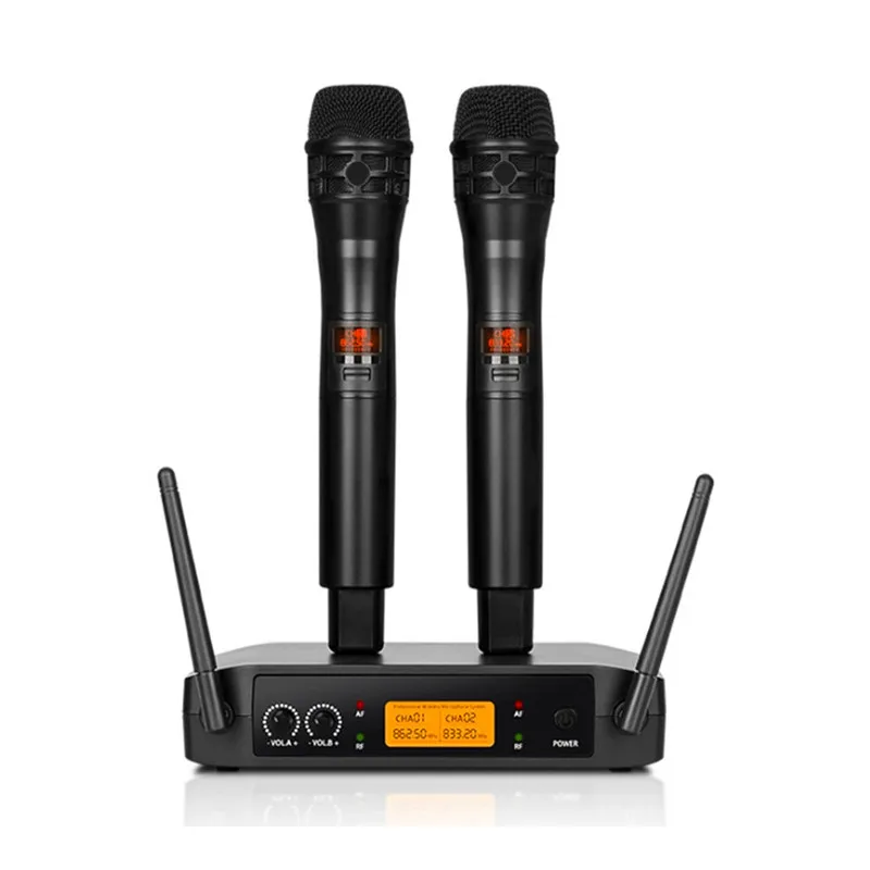 

Finlemho Professional Microphone UHF Wireless Karaoke Dynamic Vocal Home Studio Recording XLR For DJ Speaker Conference