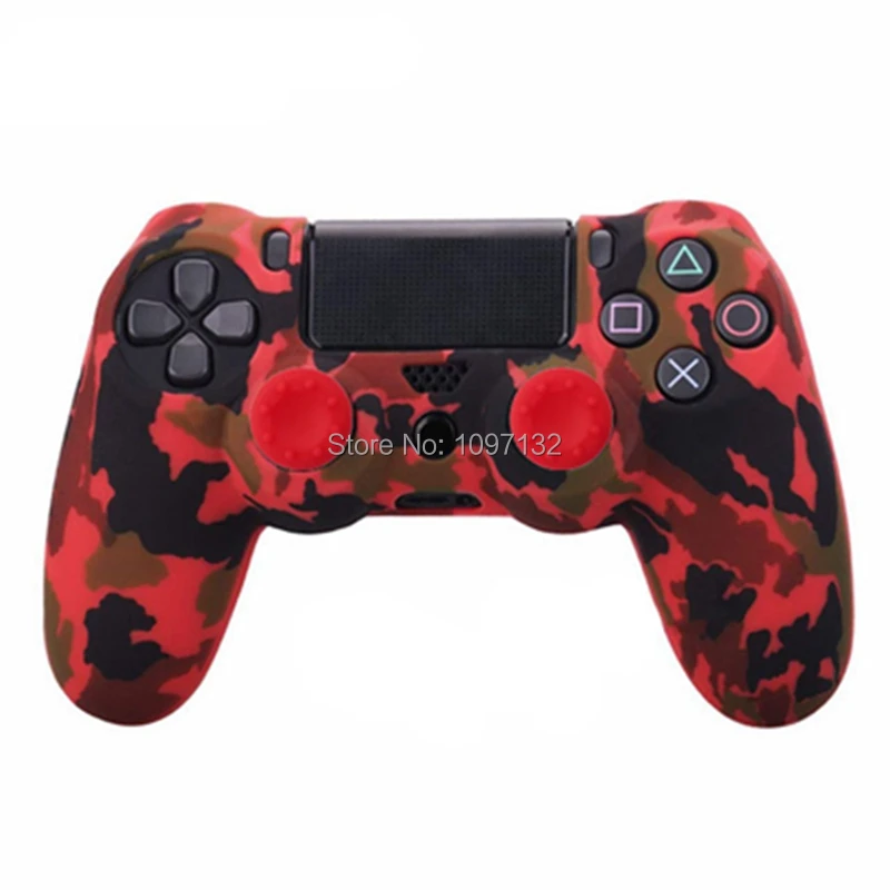 PS4 Камуфляжный силиконовый защитный чехол для sony Playstation 4 контроллер для Dualshock 4 Slim Pro геймпад