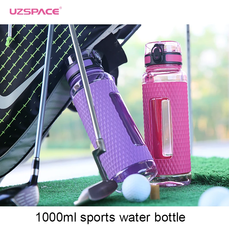 UZSPACE Sports Water Bottles Gym Leak-proof Drop-proof Portable Shaker Outdoor Travel Kettle Plastic Drink Water Bottle BPA Free sports bottle,sports water bottle,plastic water bottle,water bottle,shaker bottle