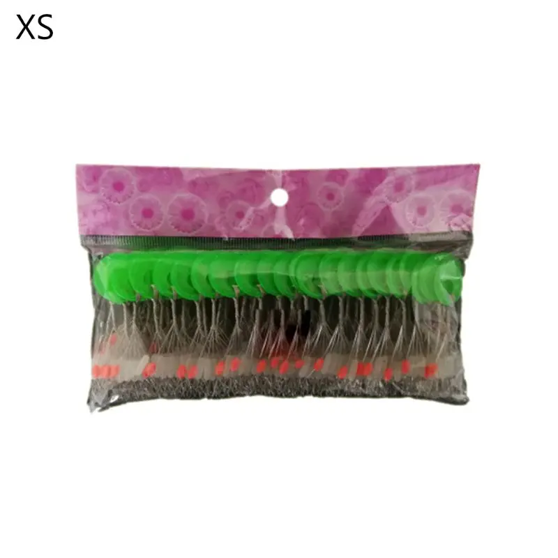 XS Прозрачный силиконовый прямой цилиндрический бобовый 7+ 1 леска - Color: XS