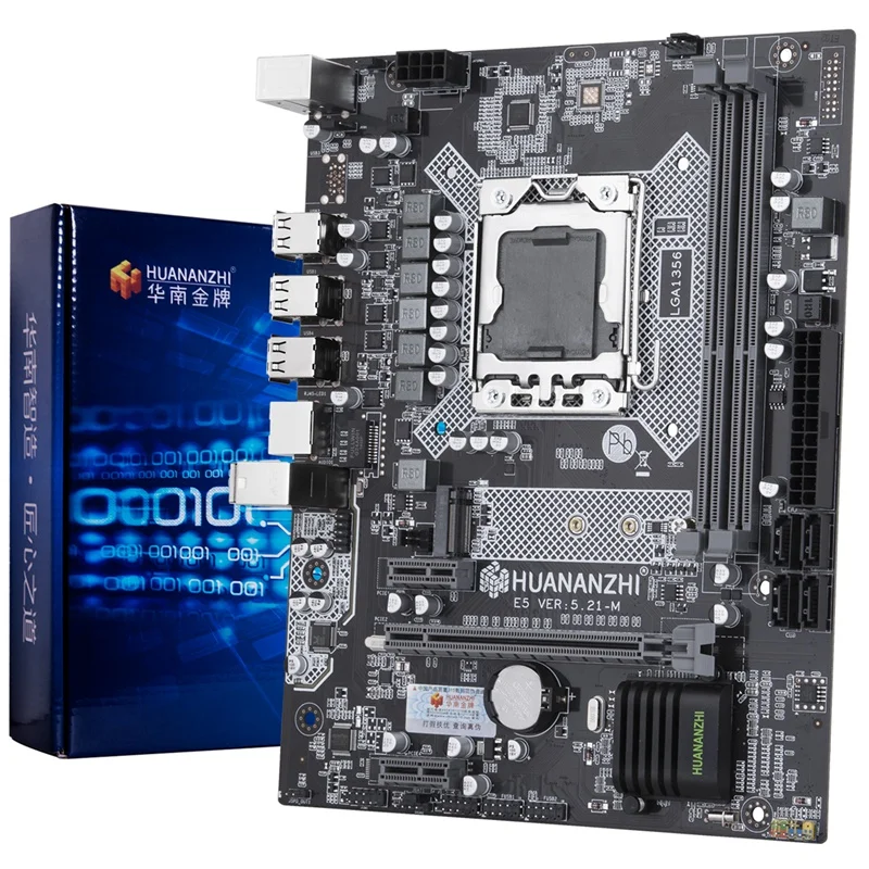 HOT-HUANANZHI X9D LGA1356 LGA 1356 кабельный адаптор Панели системная плата подходит для настольный сервер DDR3 ECC REG Оперативная память LGA1356