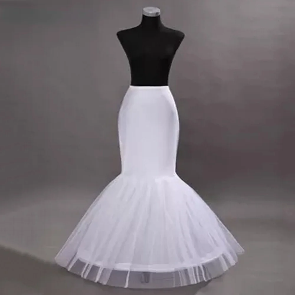 One Hoop Petticoat Slip Crinoline For Mermaid Wedding Dresses Underskirt Women Bridal Petticoat Wedding Accessories