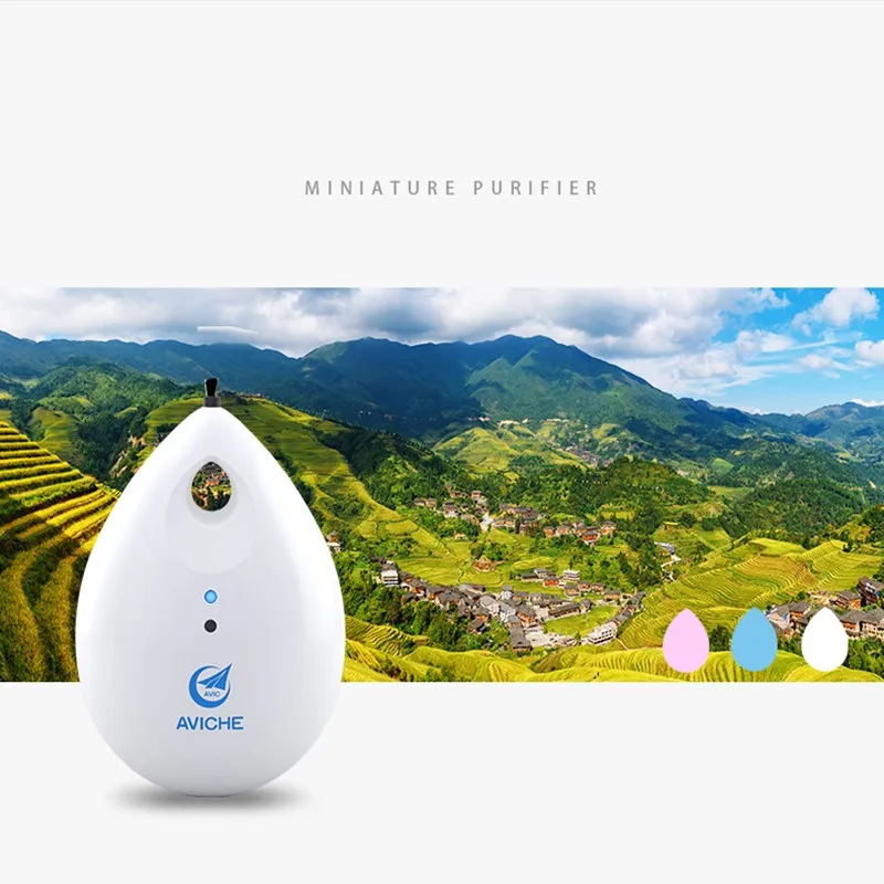 

USB Mini Wearable Neck Negative Ion Generator Air Purifier Personal Air Purifier Germs Odors Dust Mold Allergens Removal