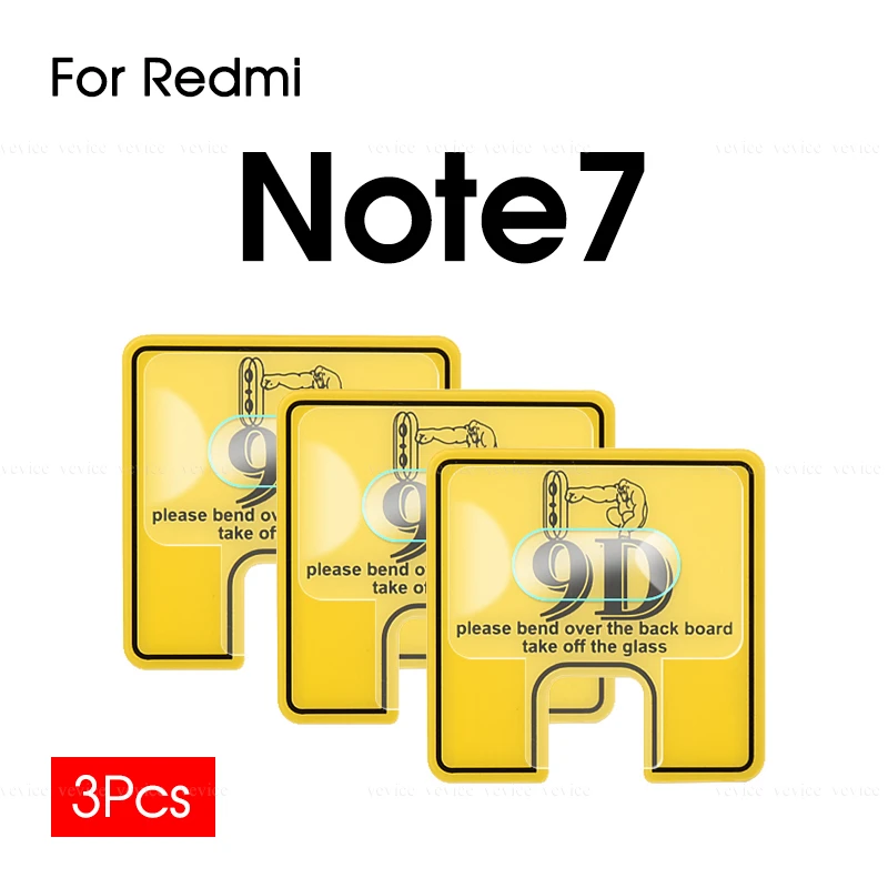 Защитное стекло для объектива камеры 9D закаленное с защитой от царапин Xiaomi Note 7 8 6