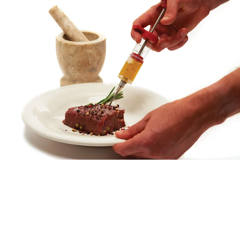 Marinade Injector Syringe Cooking Meat  Homemade Turkey Injector Marinade  - Marinade - Aliexpress